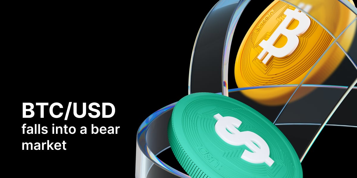BTC/USD falls into a bear market - News article 1200x600 02 05 2024