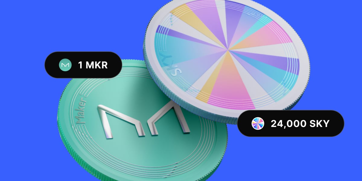 Maker (MKR) to be delisted as token redenominates to SKY - MKR Delisting to SKY 01 1200x600 22 08 2025