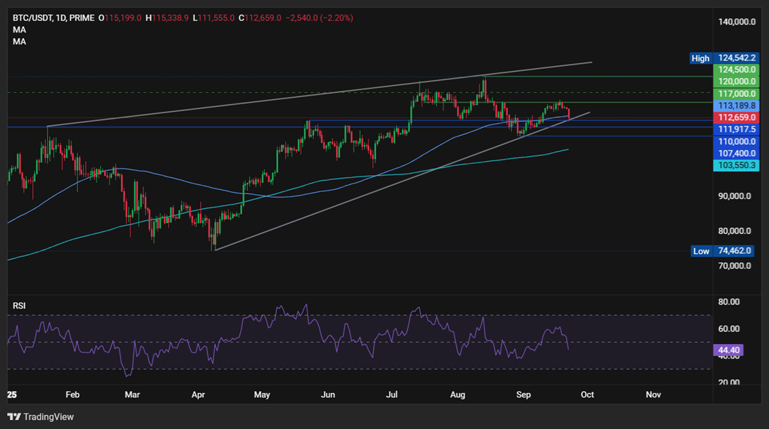 Bitcoin Faces Flash Crash, But Long-Term Holders Signal Bullish Q4  - BTCUSD 22092025