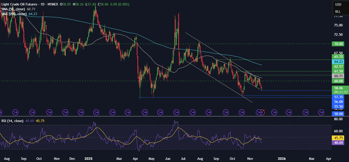 Week ahead: Thanksgiving, US retail sales, Tokyo CPI, Indian GDP & trade talks - OIL 24112025