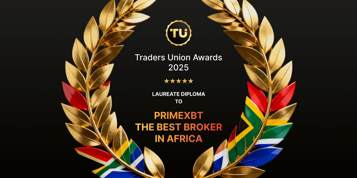 PrimeXBT named Best Broker in Africa at the Traders Union Awards - Awards 2025 TradersUnion 01 1200x600