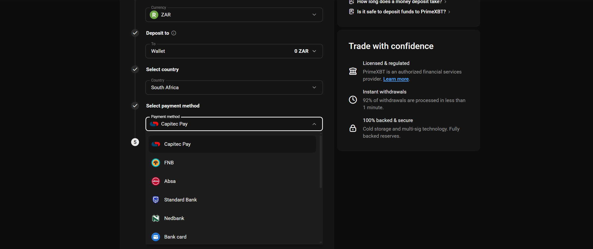 ZAR-denominated accounts now available on PrimeXBT ZAR-denominated accounts now available on PrimeXBT - second zar 1