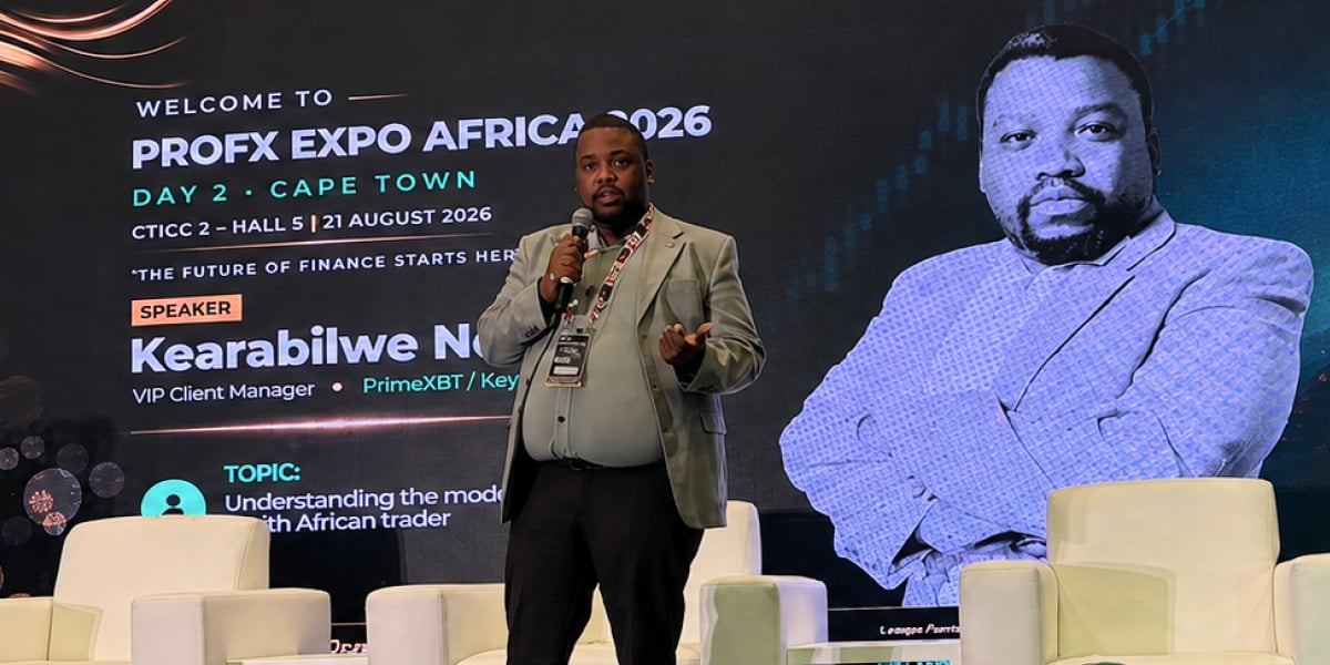 PrimeXBT reveals key insights into the modern South African trader at ProFX Expo Africa 2026 - ProFX Expo Africa 2026 2 1200x600 1